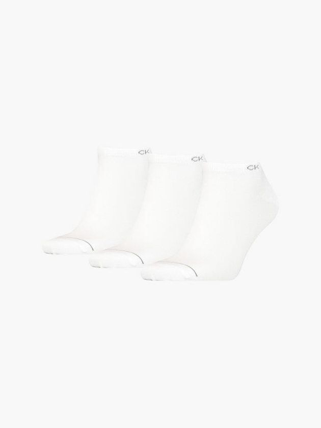 Calvin Klein USA 3 Pack Ankle Mens Socks White 4738962-RP